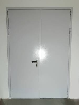 Двустворчатая дверь для банка (проспект Андропова) Двустворчатая дверь для банка (проспект Андропова)