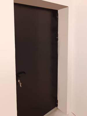 Однопольная дверь, вид снаружи (ТЦ, г. Балашиха) Однопольная дверь, вид снаружи (ТЦ, г. Балашиха)