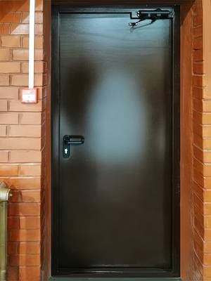 Огнестойкая дверь с внутренней стороны (ул. Николая Старостина) Огнестойкая дверь с внутренней стороны (ул. Николая Старостина)