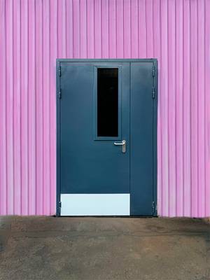 Огнезащитная дверь с остеклением