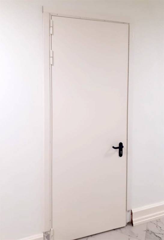 Противопожарная дверь однопольного типа (г. Кубинка)