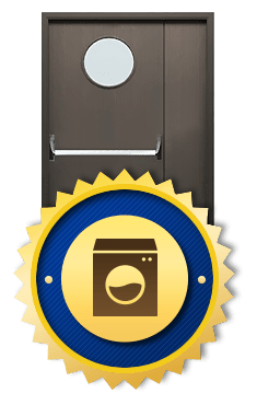 Противопожарные двери в прачечной Противопожарные двери в прачечной