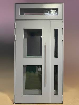 Техническая полуторная дверь с фрамугой Техническая полуторная дверь с фрамугой