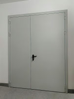 Двупольная дверь Антипаника, фото снаружи Двупольная дверь Антипаника, фото снаружи